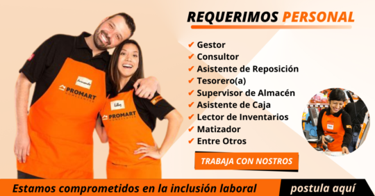 MESA DE TRABAJO PROMART, PROMART LIMA, EMPLEOS EN PROMART, COMO TRABAJAR EN PROMART, REPONEDORES DE PROMART, VENDEDORES DE PROMART