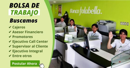 EMPLEOS EN SAGA FALABELLA, OPORTUNIDAD DE TRABAJO EN SAGA FALABELLA