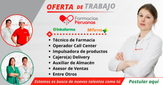 farmacias peruanas empleos, farmacias peruanas trabajo, oportunidad laboral en farmacias peruanas
