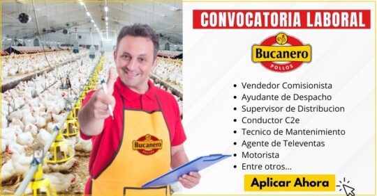 COLOMBIA POLLOS BUCANERO, EMPLEOS EN POLLOS EL BUCANERO TRABAJE CON NOSOTROS