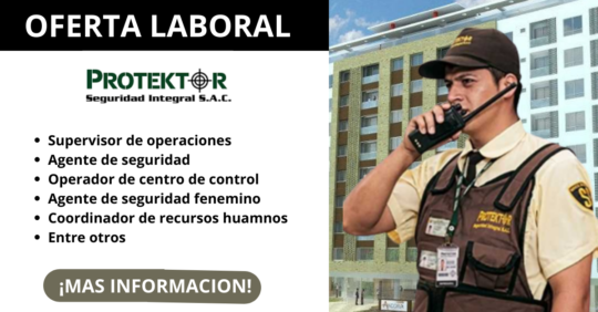 CONVOCATORIA DE PROTEKTOR SEGURIDAD