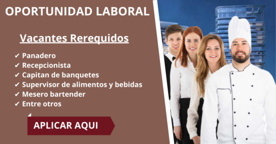 CONVOCATORIA EN INDUSTRIAS HOTELERAS