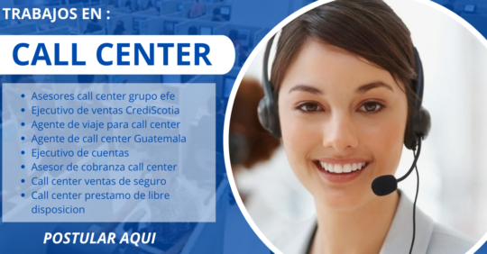 CONVOCATORIA DE CALL CENTER