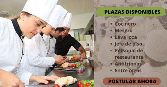 CONVOCATORIAS EN RESTAURANTES