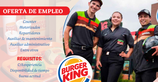 TRABAJOS EN BURGERKING