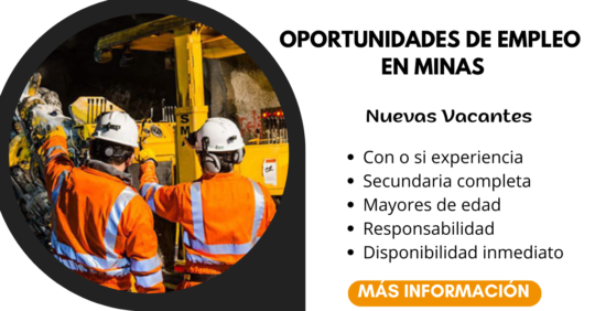 OPORTUNIDADLABORALPARAAYUDANTESDEMINAS